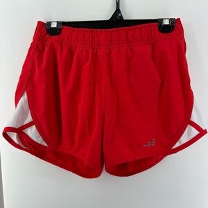 bcg Bright Red with White Accents Running Shorts, Women's Size Small, Liner